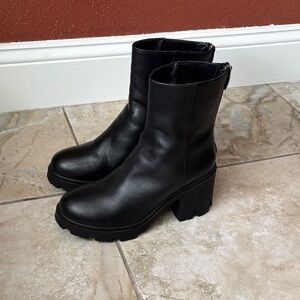 Steve Madden Black Heeled Boots